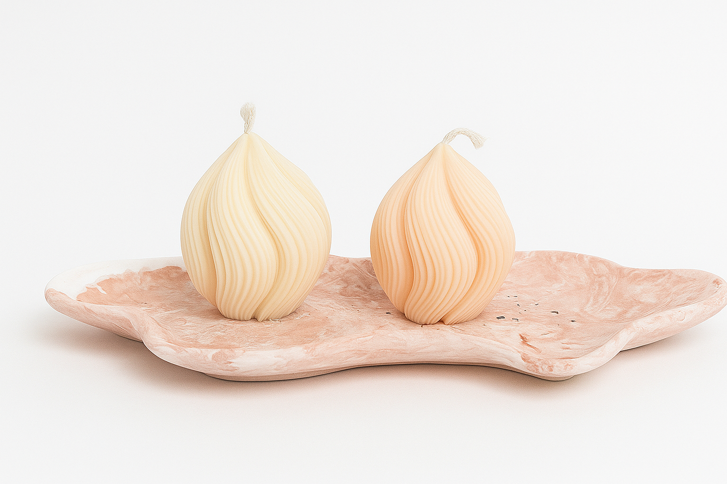 Blush Coral Wave Tray