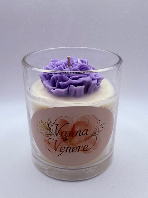 Black Violet & Saffron 10 oz Clear Container Candle