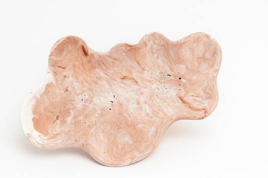 Blush Coral Wave Tray