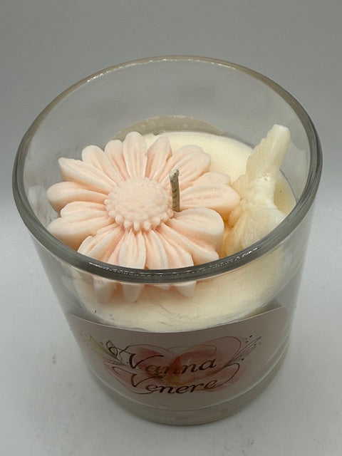 Black Violet & Saffron 10 oz Clear Container Candle