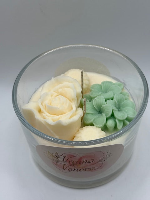 Black Violet & Saffron 15 oz Clear Container Candle