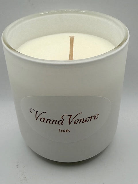 Teak White 10 oz Container