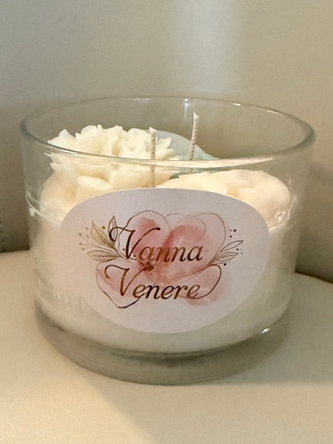 Black Violet & Saffron 15 oz Clear Container Candle