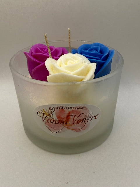 Citrus Balsam Flower 15 oz Frosted Container